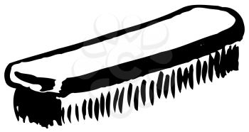 Royalty Free Clipart Image of a Shoebrush