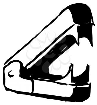 Royalty Free Clipart Image of a Staple Remover