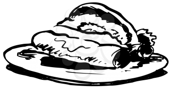 Royalty Free Clipart Image of Tacos