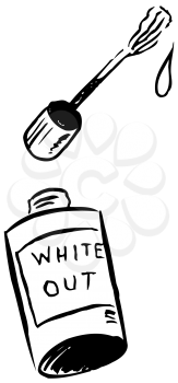 Royalty Free Clipart Image of Whiteout