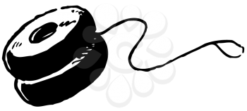 Royalty Free Clipart Image of a Yoyo
