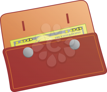 Royalty Free Clipart Image of Billfold