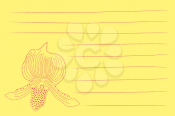 Royalty Free Clipart Image of a Dotted Flower