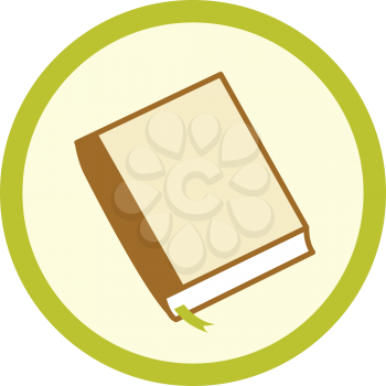 Royalty Free Clipart Image of a Symbol of a Book
