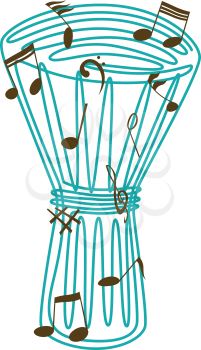 Royalty Free Clipart Image of a Drum