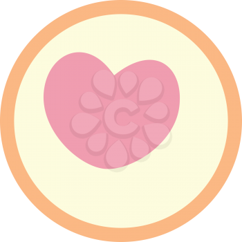 Royalty Free Clipart Image of a Heart Sign