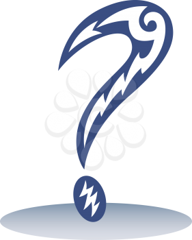 Royalty Free Clipart Image of of a Question Mark
