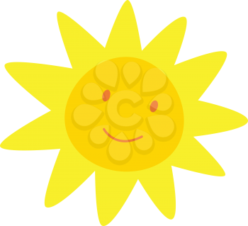 Royalty Free Clipart Image of a Cartoon Sunshine
