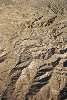Royalty Free Photo of an Aerial View of Mountainous Terrain in Southwest