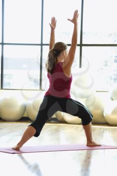 Royalty Free Photo of a Female Doing Yoga