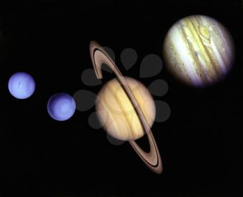 Royalty Free Photo of NASA Image of Planets in Outer Space