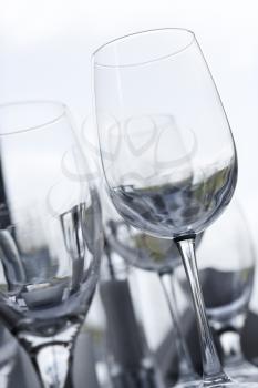 Royalty Free Photo of Empty Wine Glasses