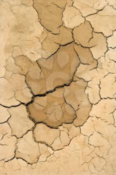 Royalty Free Photo of Dry, Cracked Dirt
