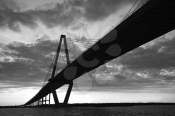 Royalty Free Photo of Cooper River Bridge in Charleston