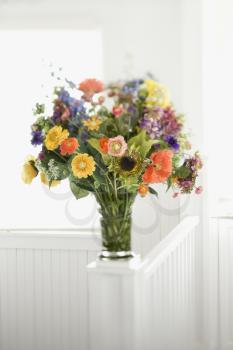 Royalty Free Photo of Flowers Arranged in a Vase