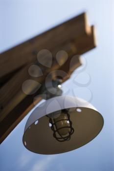 Royalty Free Photo of an Exterior Light With a Cover
