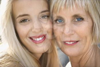 Royalty Free Photo of a Mother and Daughter Portrait