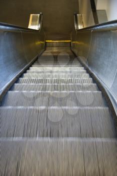 Royalty Free Photo of an Escalator in an Airport