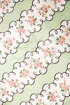 Royalty Free Photo of a Close-up of Vintage Fabric 