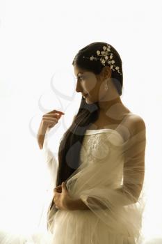 Royalty Free Photo of a Portrait of an Indian bride