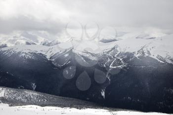 Royalty Free Photo of Mountain Peaks in Whistler, Canada