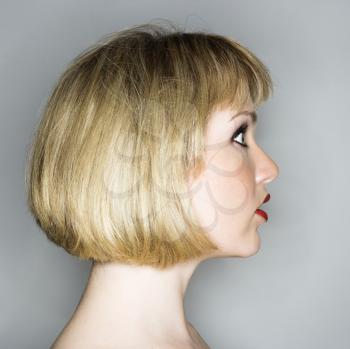 Royalty Free Photo of a Profile of a Blonde Woman