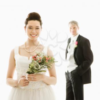 Royalty Free Photo of a Groom and Bride