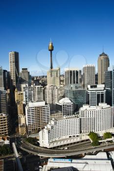 Royalty Free Photo of an Aerial View of Buildings in Downtown Sydney, Australia