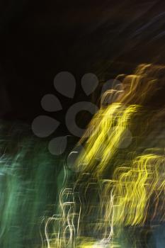 Royalty Free Photo of a Motion Blur of Abstract Lights