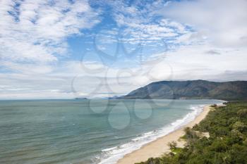 Royalty Free Photo of a Scenic Coastal View From Queensland Rex Lookout