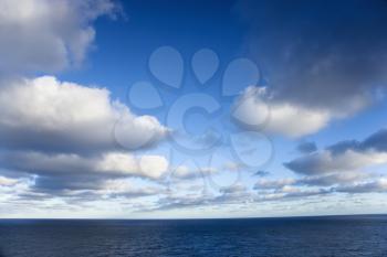 Royalty Free Photo of Clouds Over the Ocean
