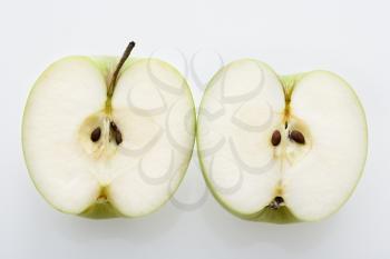 Royalty Free Photo of an Apple Cut in Half