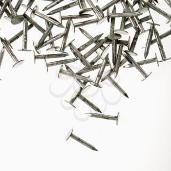 Royalty Free Photo of a Pile of Nails