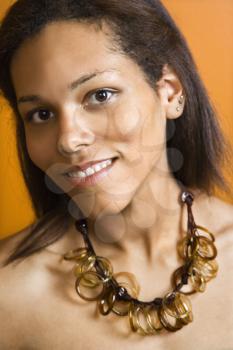 Royalty Free Photo of am African American Woman Smiling