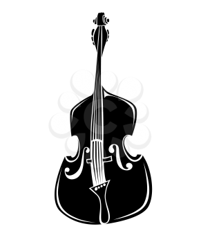 Royalty Free Clipart Image of a Double Bass