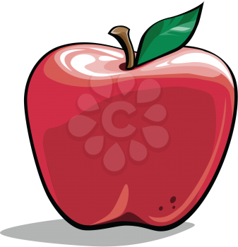 Royalty Free Clipart Image of a
Red Apple