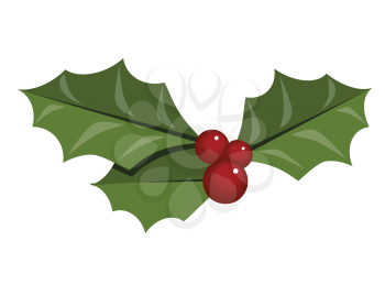 Royalty Free Clipart Image of Holly