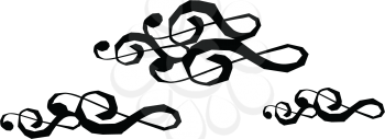 Royalty Free Clipart Image of Treble Clef Clouds