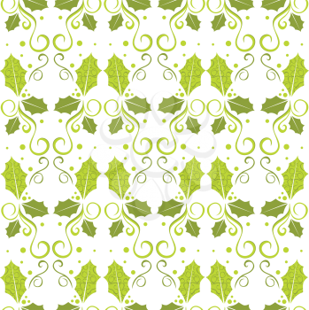 Royalty Free Clipart Image of a Holly Party Background