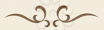 Royalty Free Clipart Image of a Scroll