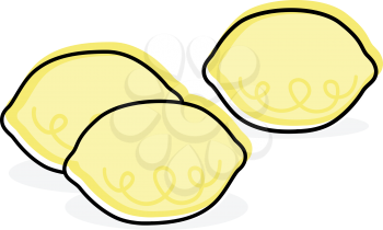 Royalty Free Clipart Image of Lemons