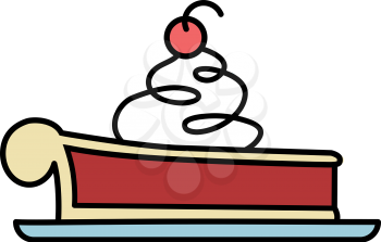 Royalty Free Clipart Image of a Pie