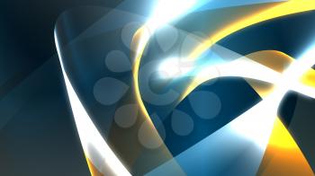 High Definition Background of a Blue and Yellow Swirl