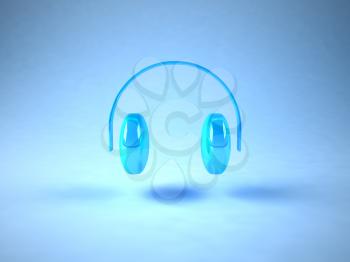 Royalty Free 3d Clipart Image of Headphones