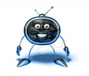 Royalty Free 3d Clipart Image of a TV