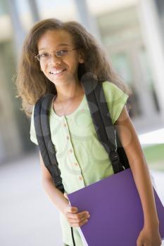 Royalty Free Photo of a Student With a Binder