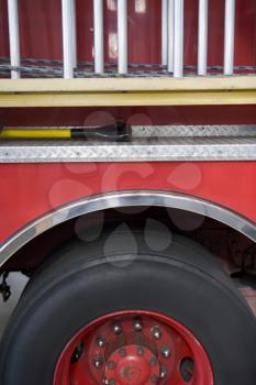 Royalty Free Photo of the Side of a Firetruck