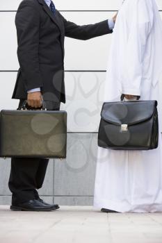 Royalty Free Photo of Two Men With Briefcases