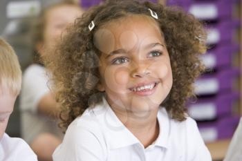 Royalty Free Photo of a Little Girl in Class