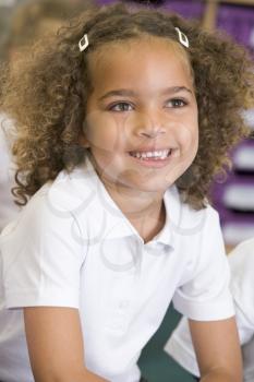 Royalty Free Photo of a Little Girl in Class